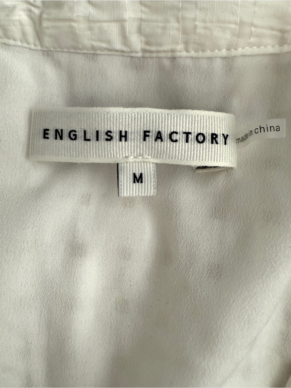 English Factory Gingham Tiered Midi Dress Puff Bow TieSleeves VNeckHN657D Medium - Picture 3 of 15